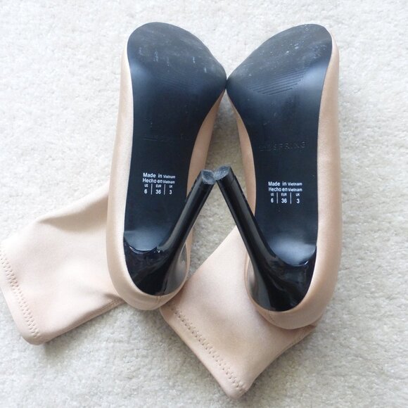 CALL IT SPRING tan pull-on sock mid-ankle booties - Picture 7 of 11